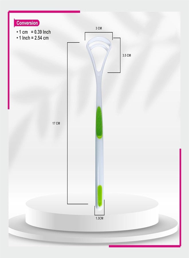 OVERSEASE plastic tongue cleaner Fights Bad Breath & Oral Health Care Improved Taste Sense for fresh people of india for adult & children Flexible Handle Easy to Use pack of 2 - Image 5